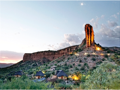 Vingerklip Lodge Damaraland Khorixas view finger rock landscape spectaculair namibia damaraland comfort affordable hideaways getaway