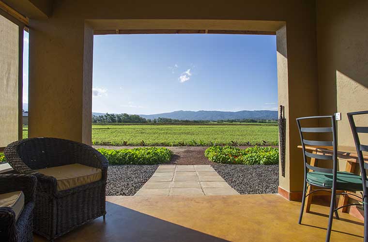 Farm House Valley Tanzania Karatu Ngorongoro Safari Wildlife Safari Adventure Unique accommodation comfort luxury view wide open
