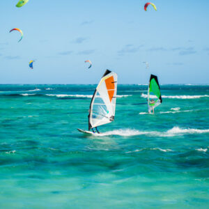 One of the many activities that you can enjoy on your trip is kite surfing