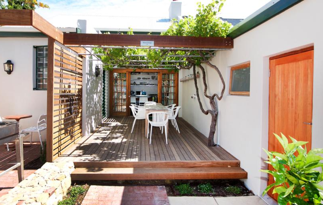 Stone Cottages patio Camps Bay Cape Town ocean sea boulevard