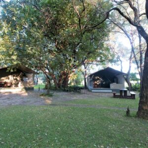 A holiday adventure that’s Idyllically set on the water’s edge in a grove of tall, shady trees