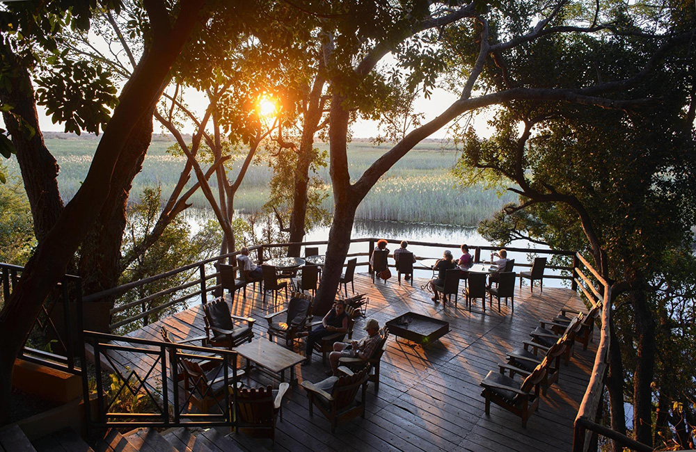 Enjoy a 2 night stay under the stars in an already set up tent next to the banks of the Kwando River