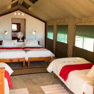 Enjoy a safari drive along the Capri strip via the Bwabwata National to Kongola and then south to your campsite at the Kwando Rive