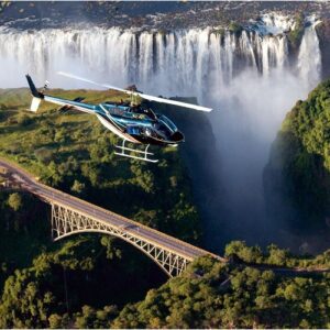 A Victoria Falls adventure that includes a helicopter flight and wild water rafting